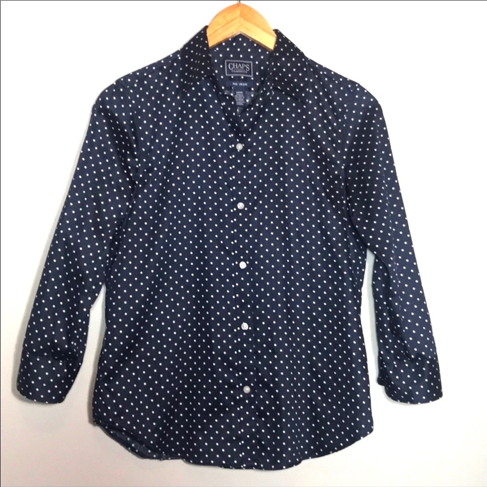Chaps Classics Polka Dot No Iron Shirt